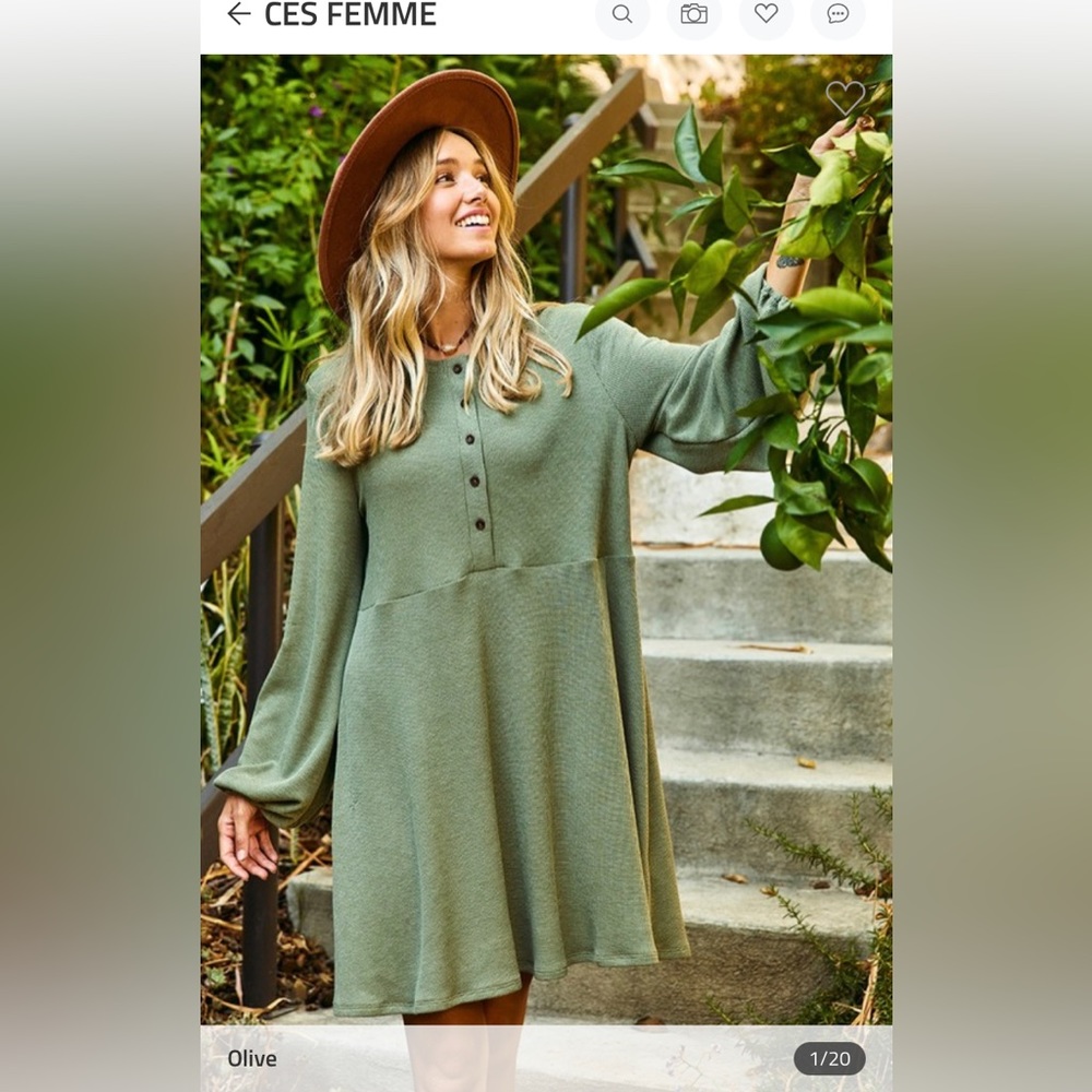 Waffle Knit Dress